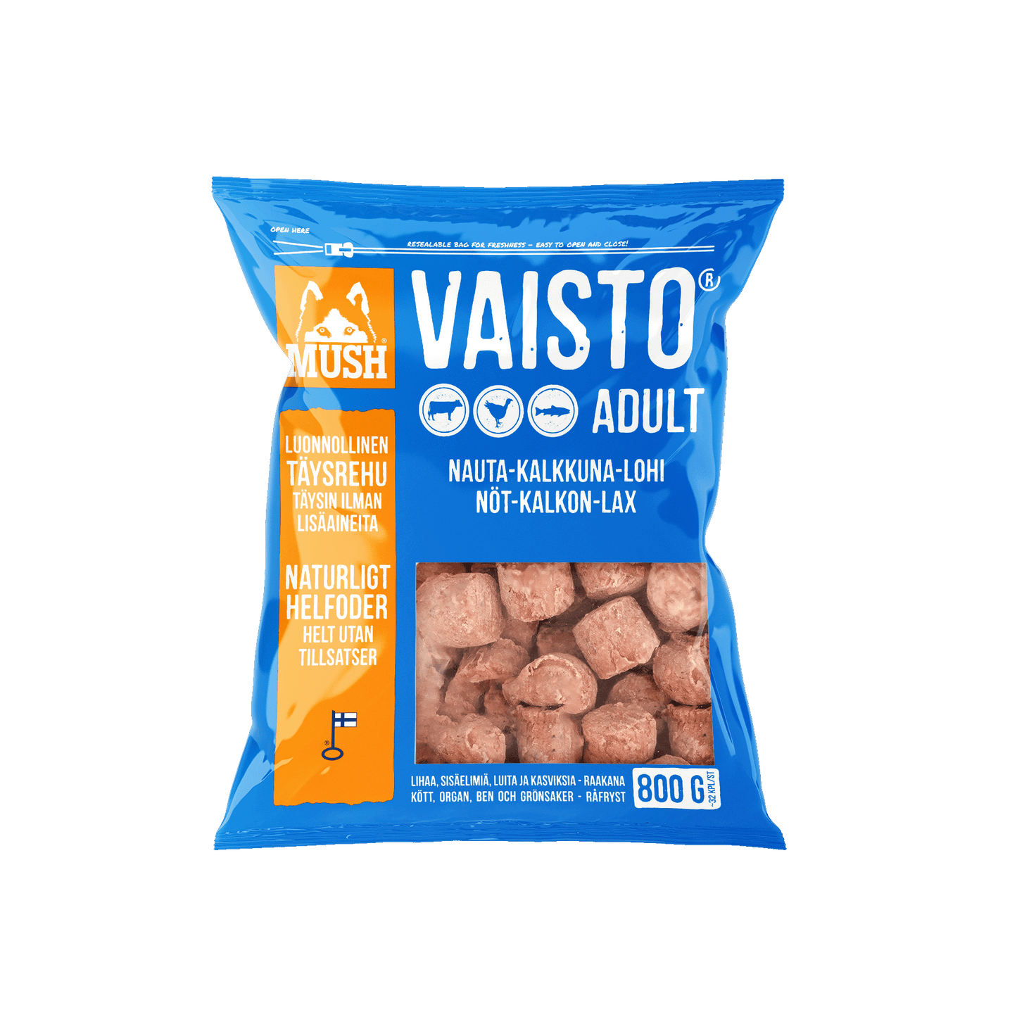Vaisto® Blå nöt-kalkon-lax