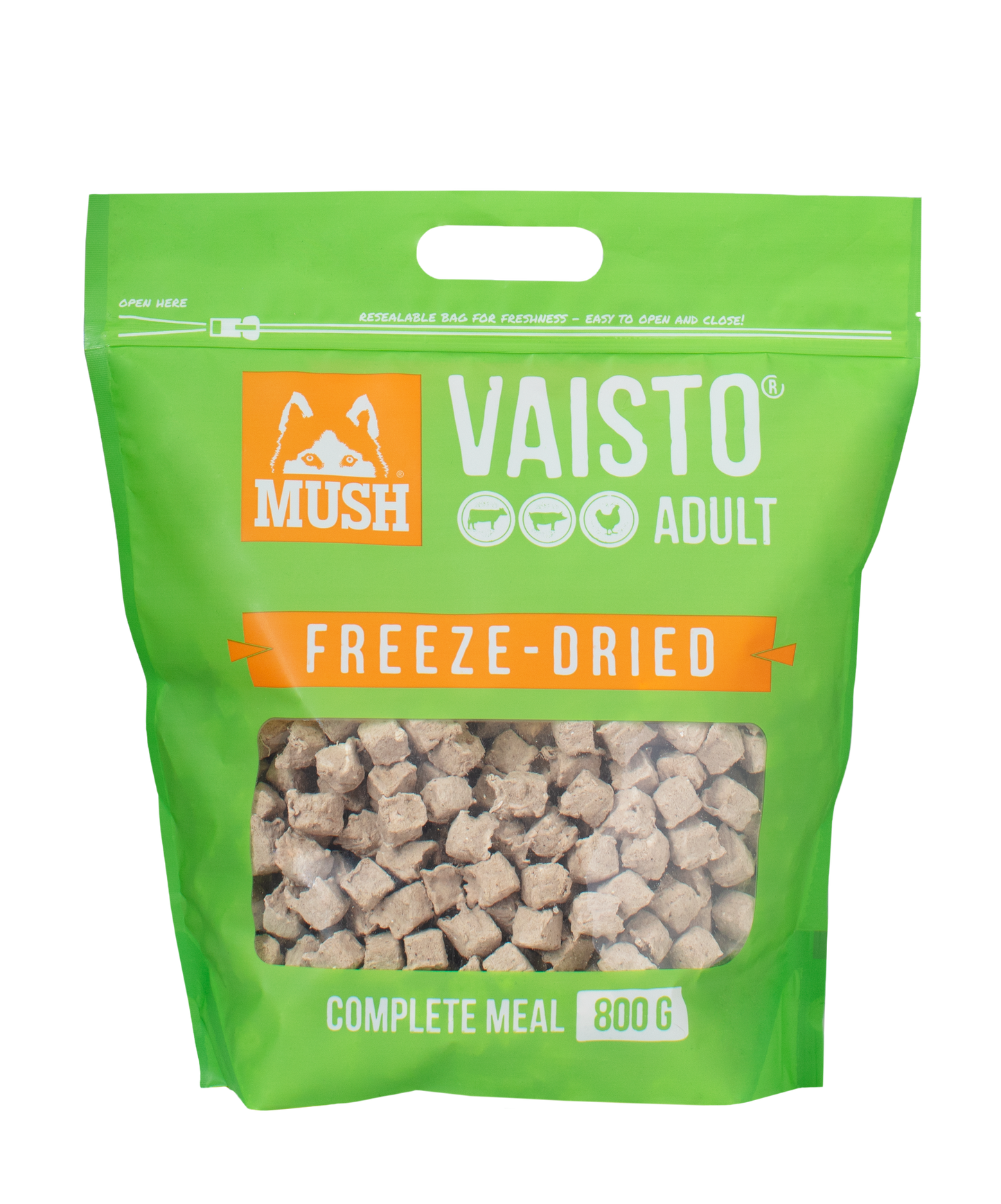 Vaisto® Grön Freeze-Dried- Nöt - Gris -Kyckling