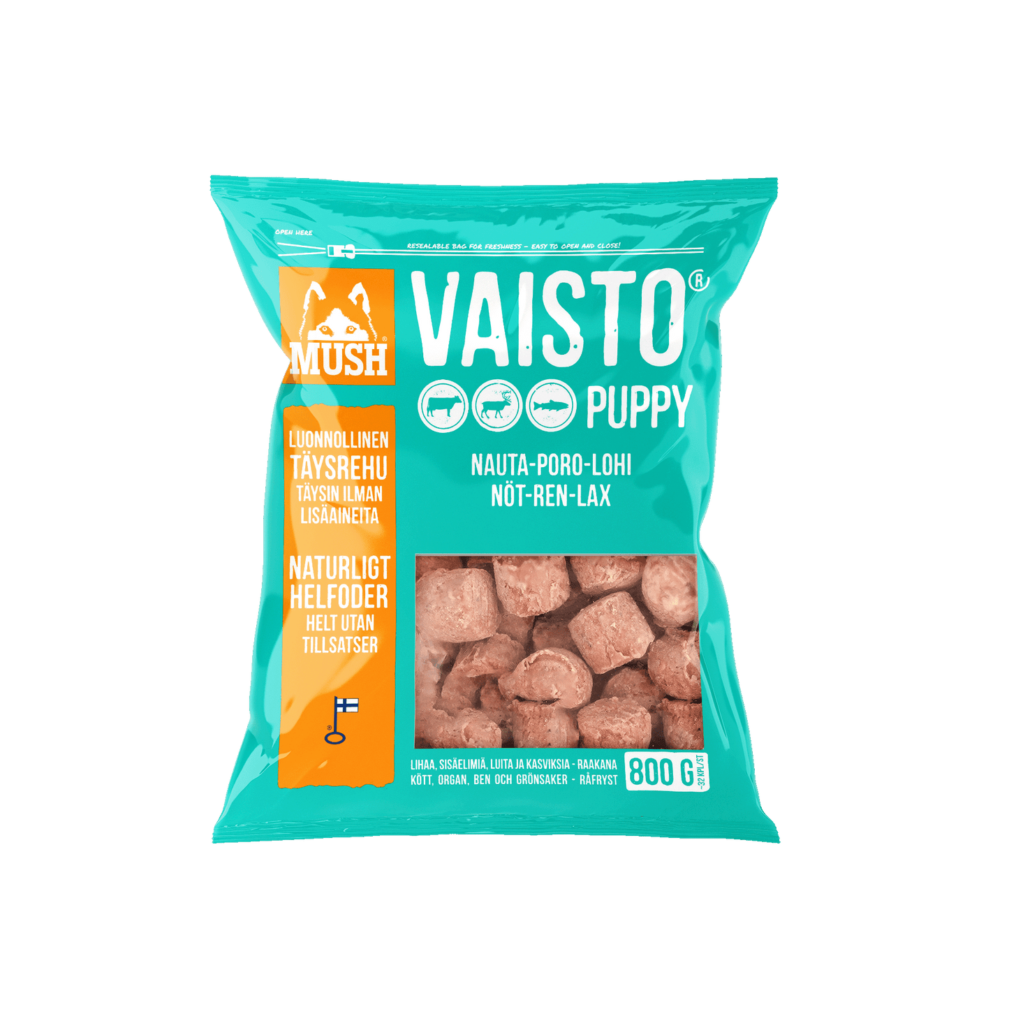 Vaisto Puppy® Isblå Nöt - Ren - Lax