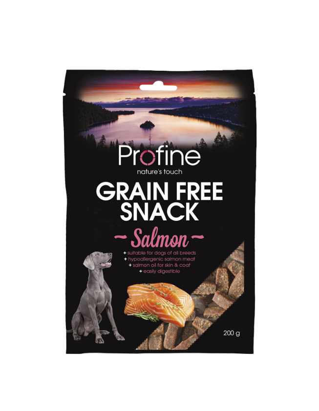 PF Dog Grain Free Semi Moist Snack Salm 200 g