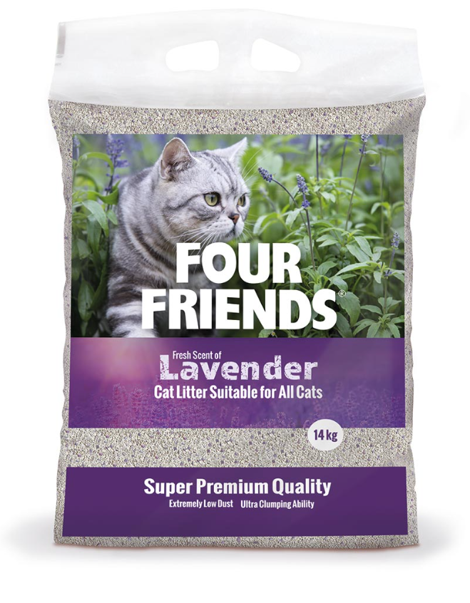 FourFriends Cat Litter Lavender 14 kg