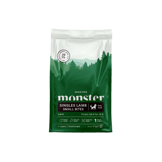 Monster Dog Grain Free Singles Lamb Small Bites Adult