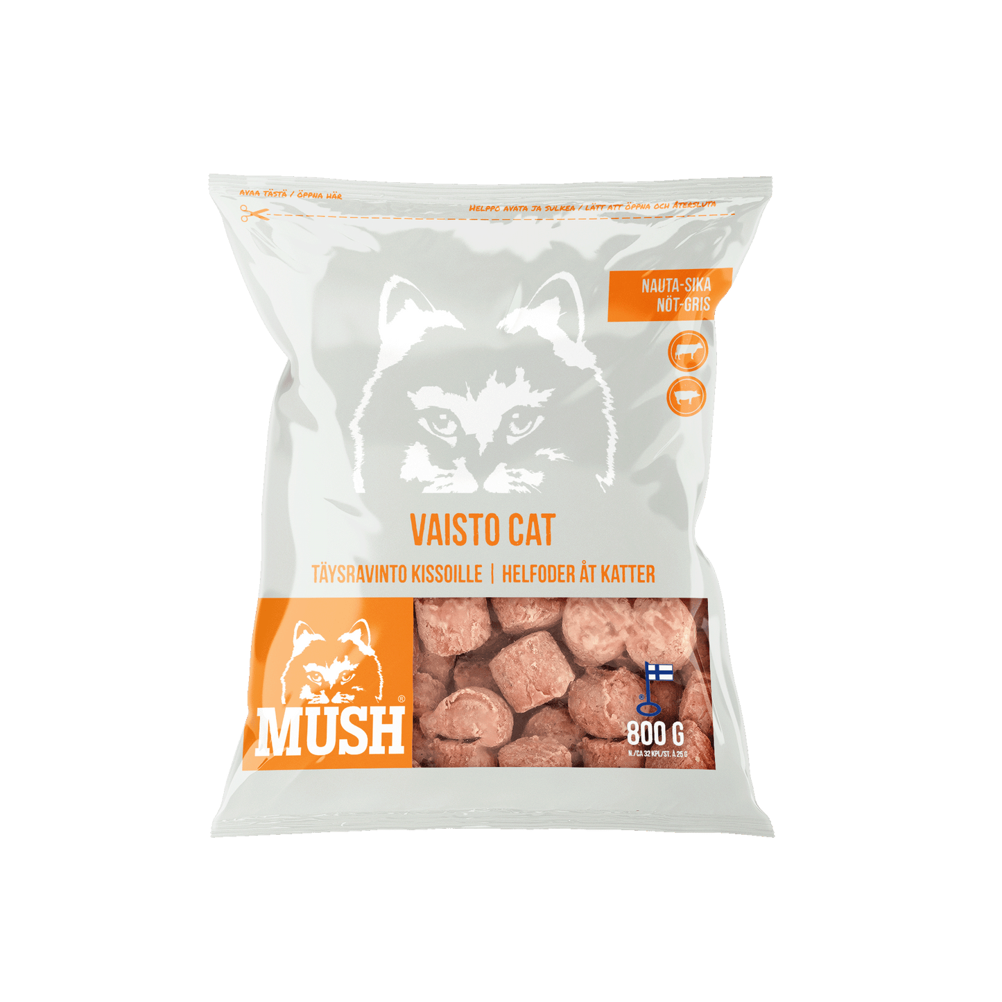 Vaisto Cat Vit - Nöt-Gris
