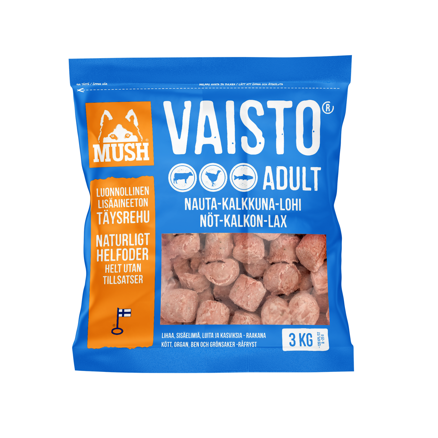 Vaisto® Blå nöt-kalkon-lax