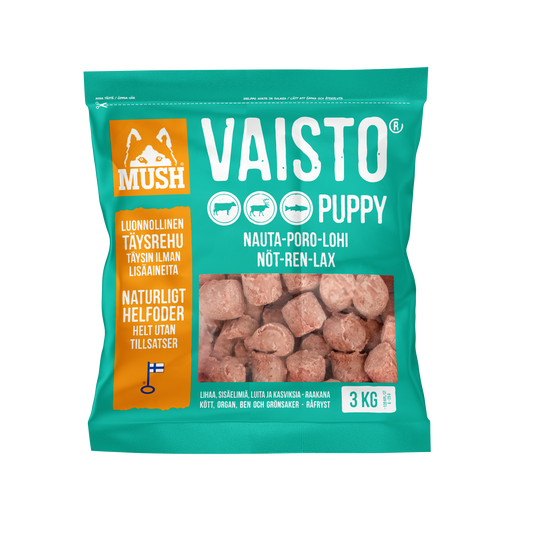 Vaisto Puppy® Isblå Nöt - Ren - Lax