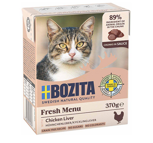 Bozita Katt Tetra Bitar i sås lever 370 g
