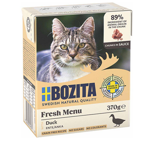 Bozita Katt Tetra Bitar i sås anka 370 g