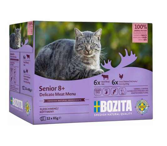 Bozita katt senior sås Multibox 12x85g