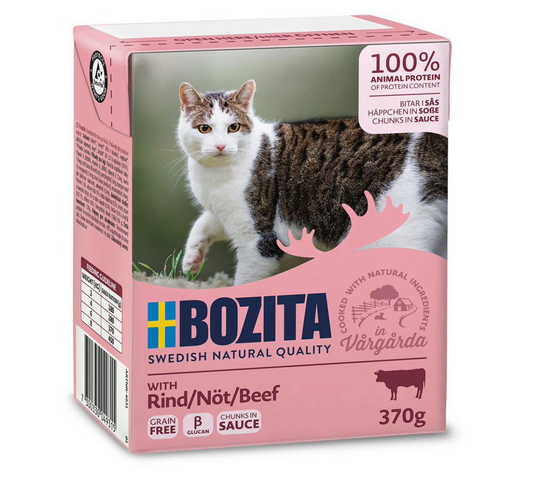 Bozita Bitar I Sås Med Nötkött 370gr
