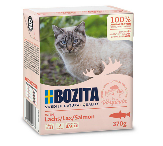 Bozita Bitar I Sås Med Lax 370gr