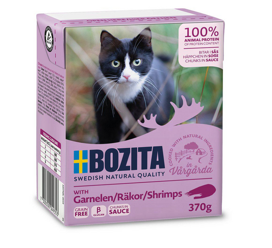 Bozita Bitar I Sås Med Räkor 370gr