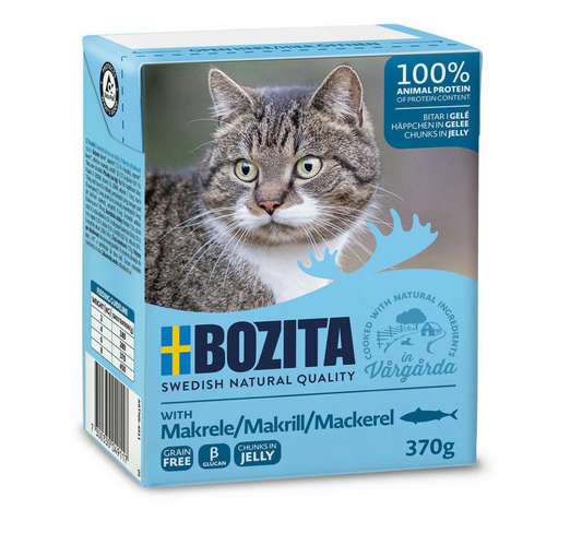 Bozita Bitar I Gelé med Makrill 370g