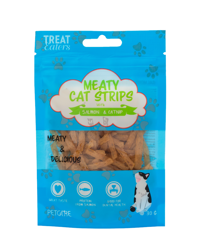 Treateaters Salmon & Catnip strips