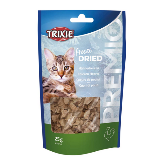 PREMIO frystorkade kycklinghjärtan, 25 g