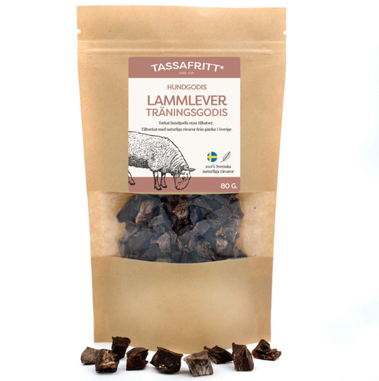 Lammlever 80g Träningsgodis