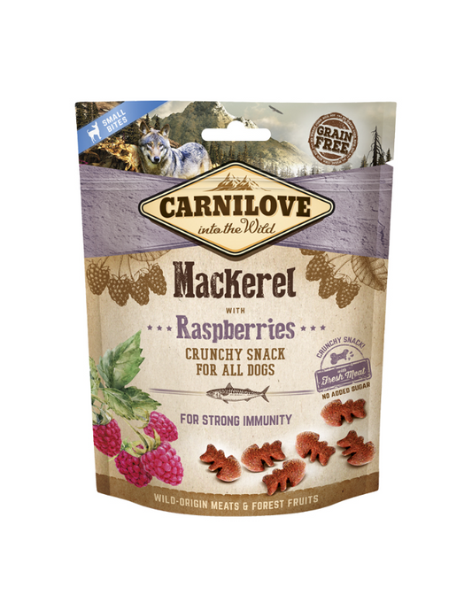 CL Dog Crunchy Snack Mackerel Raspber 200 g