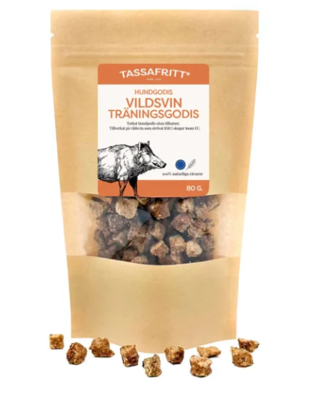 Vildsvin 80g Träningsgodis
