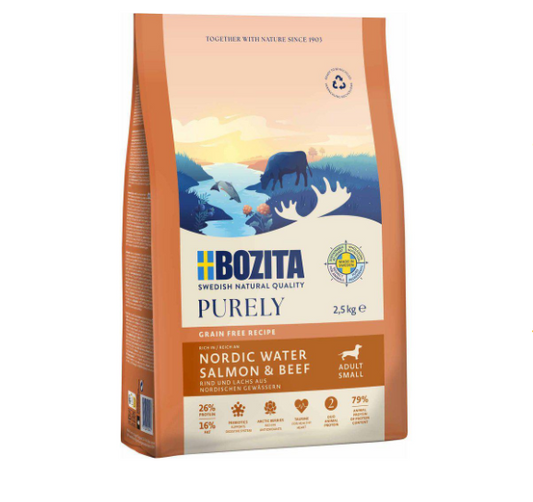 Bozita Purely Adult Small Salmon & Beef 2,5kg